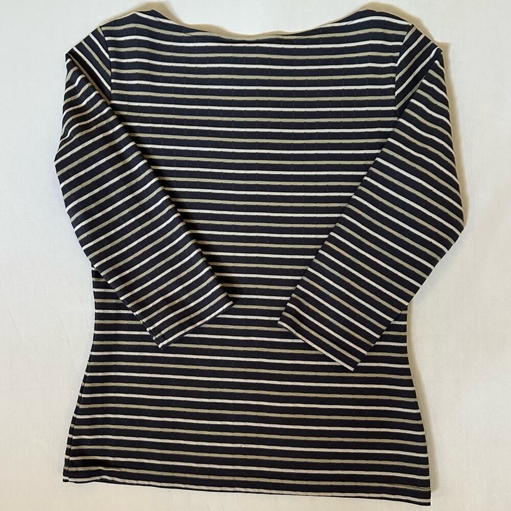 The North Face‎ Women's Striped 3/4 Sleeve Tee shirt Blouse Casual - Picture 2 of 7